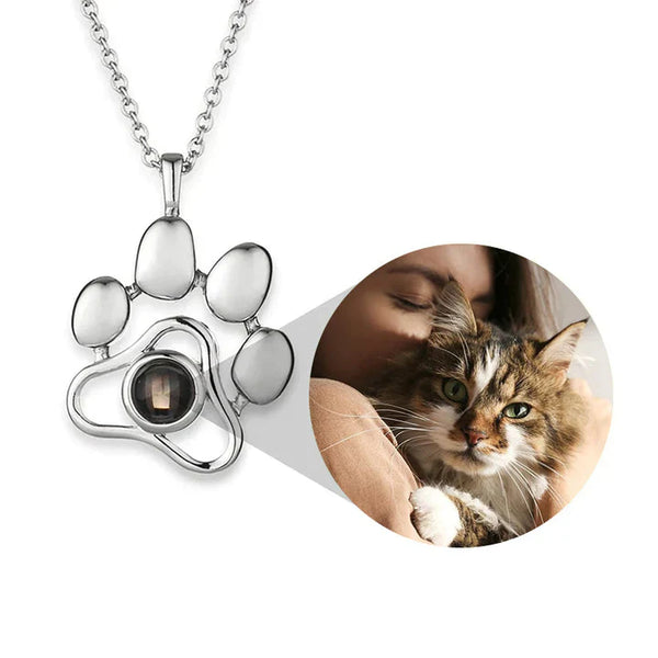 Pet Paw Necklace | Customizable photo